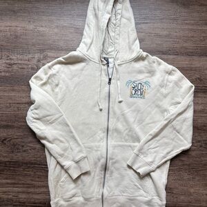 Salty Crew Off-White Zip-Up Hoodie